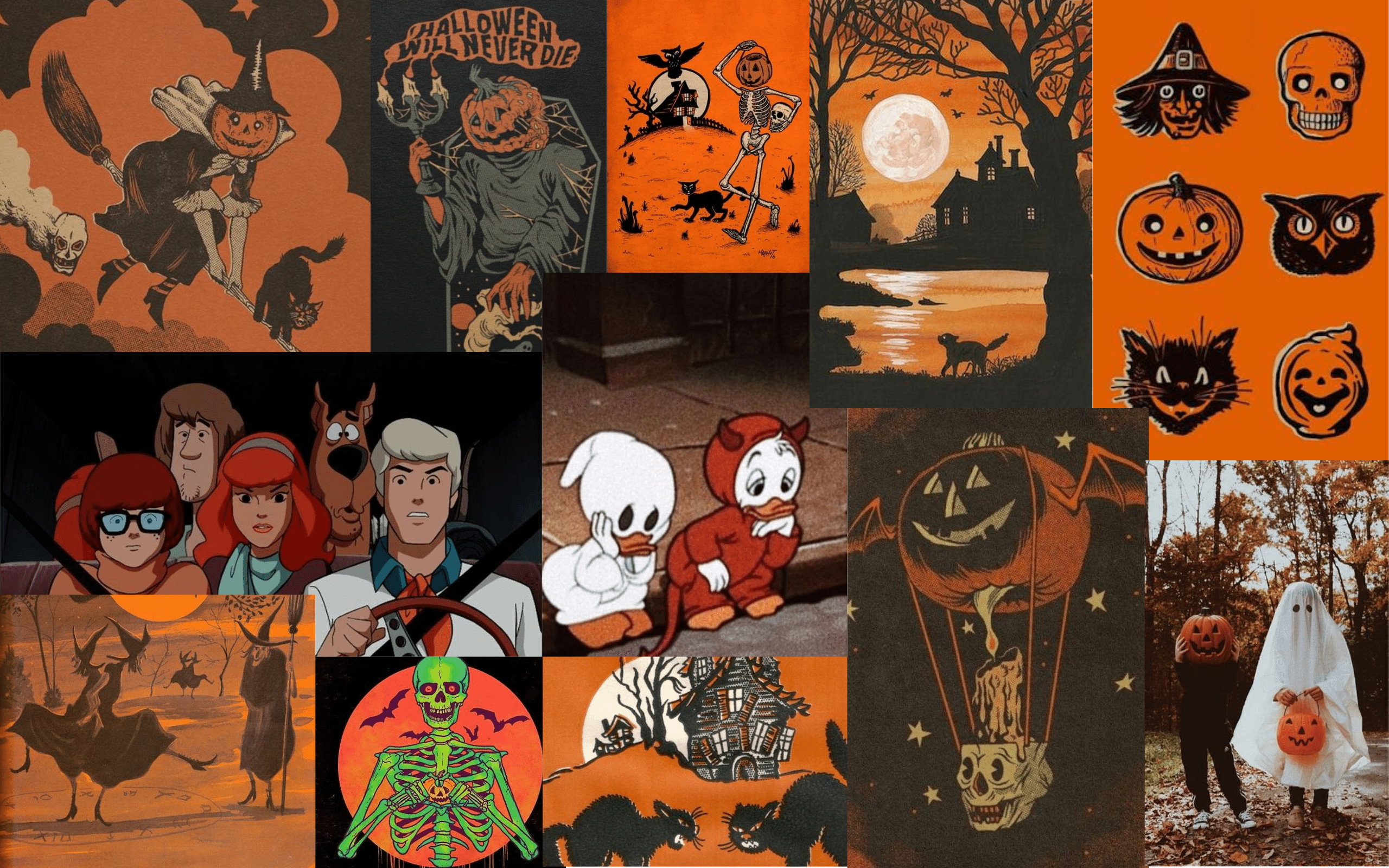Vintage Halloween. Halloween desktop wallpaper, Halloween wallpaper background, Desktop wallpaper fall