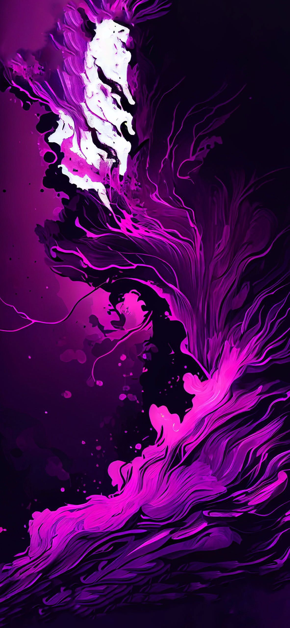Aesthetic purple and black wallpaper for your phone - Violet, magenta, dark purple, purple