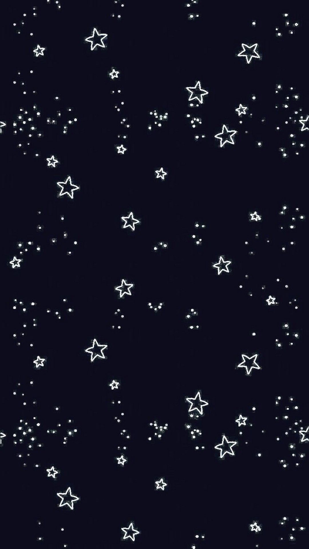 IPhone wallpaper of stars on a black background - Dark, pattern, black