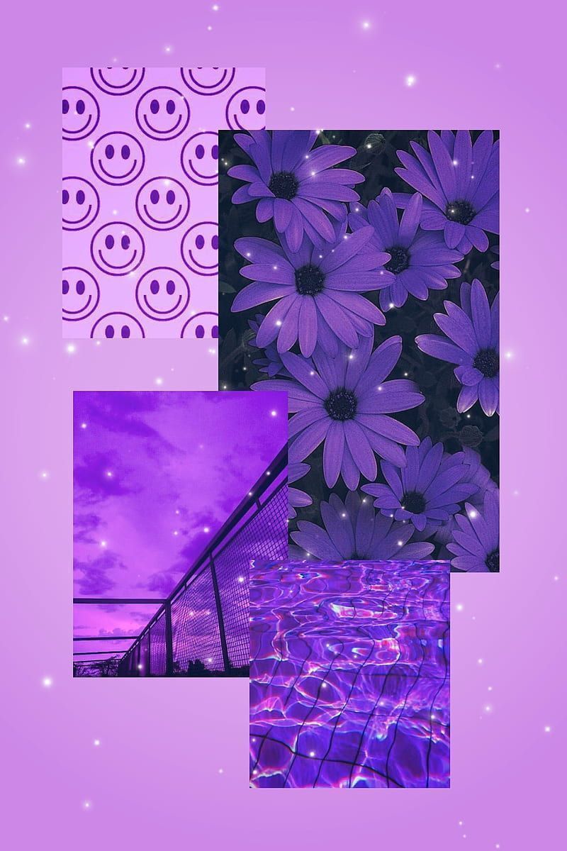 HD purple aesthetic wallpaper