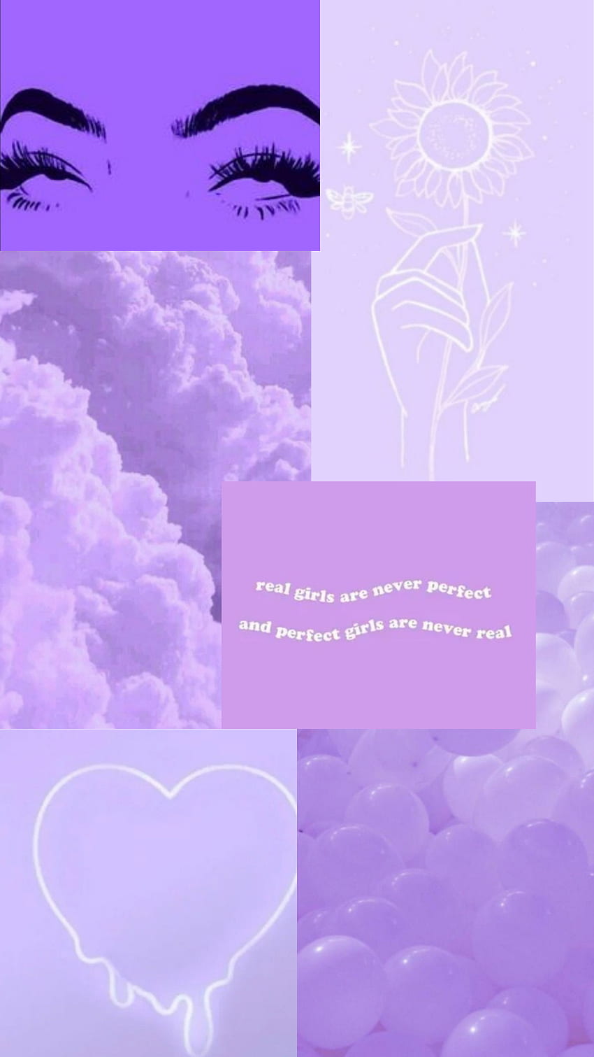 Purple aesthetic, pastel HD phone wallpaper