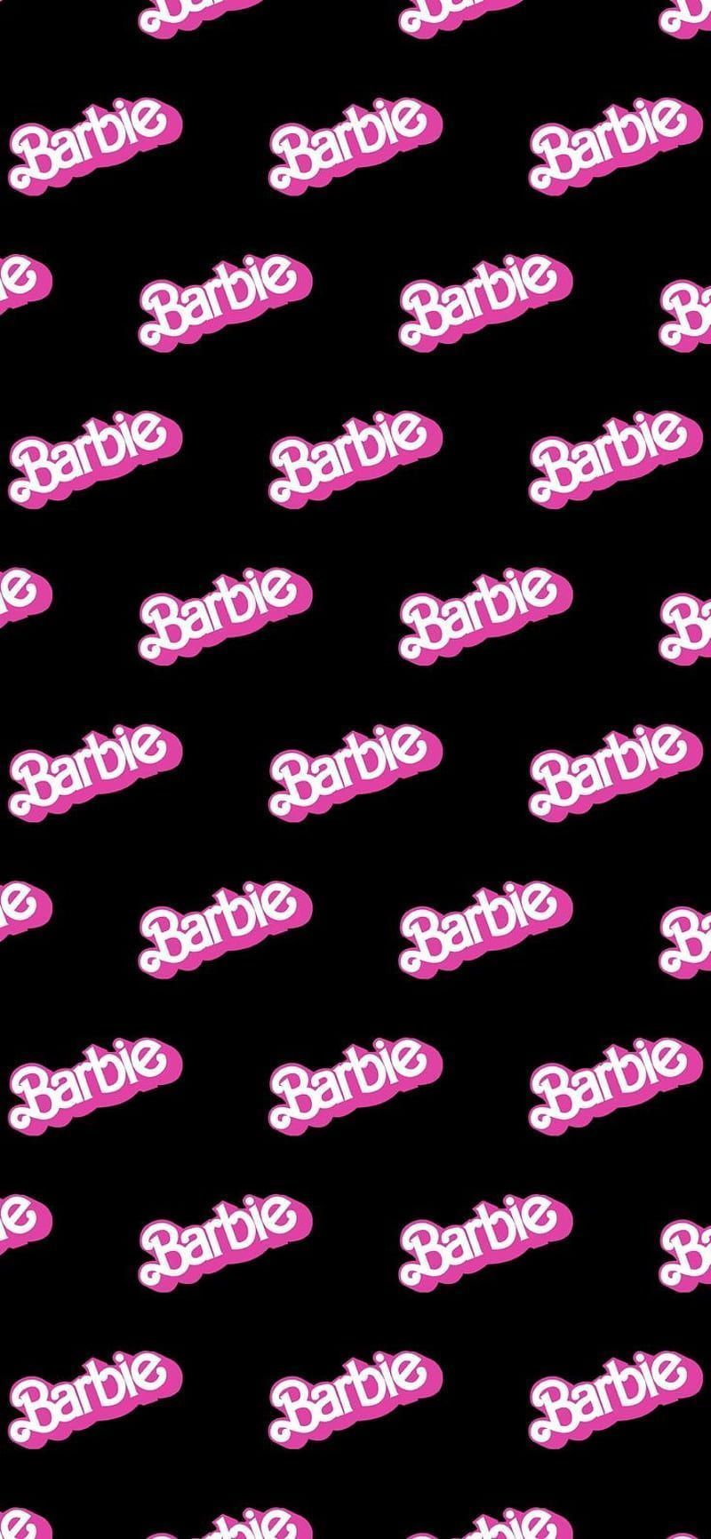 Barbie, aesthetic, magenta, pink, black, HD phone wallpaper