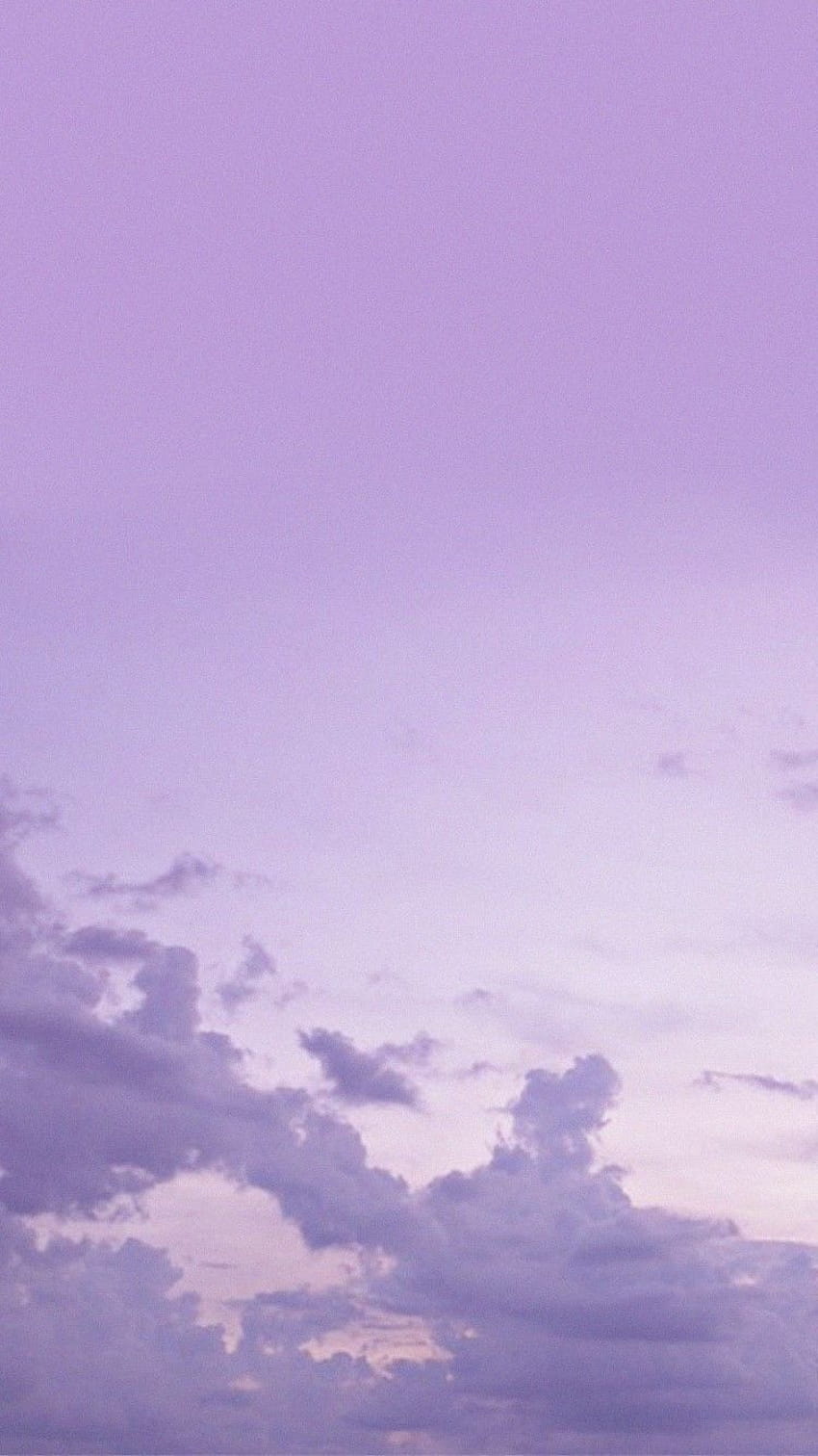 Pastel Purple Clouds, purple fade aesthetic HD phone wallpaper