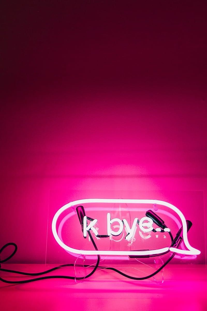 UO Interviews: Chrissie Miller. Pink tumblr aesthetic, Pink neon, Pink neon sign, HD phone wallpaper