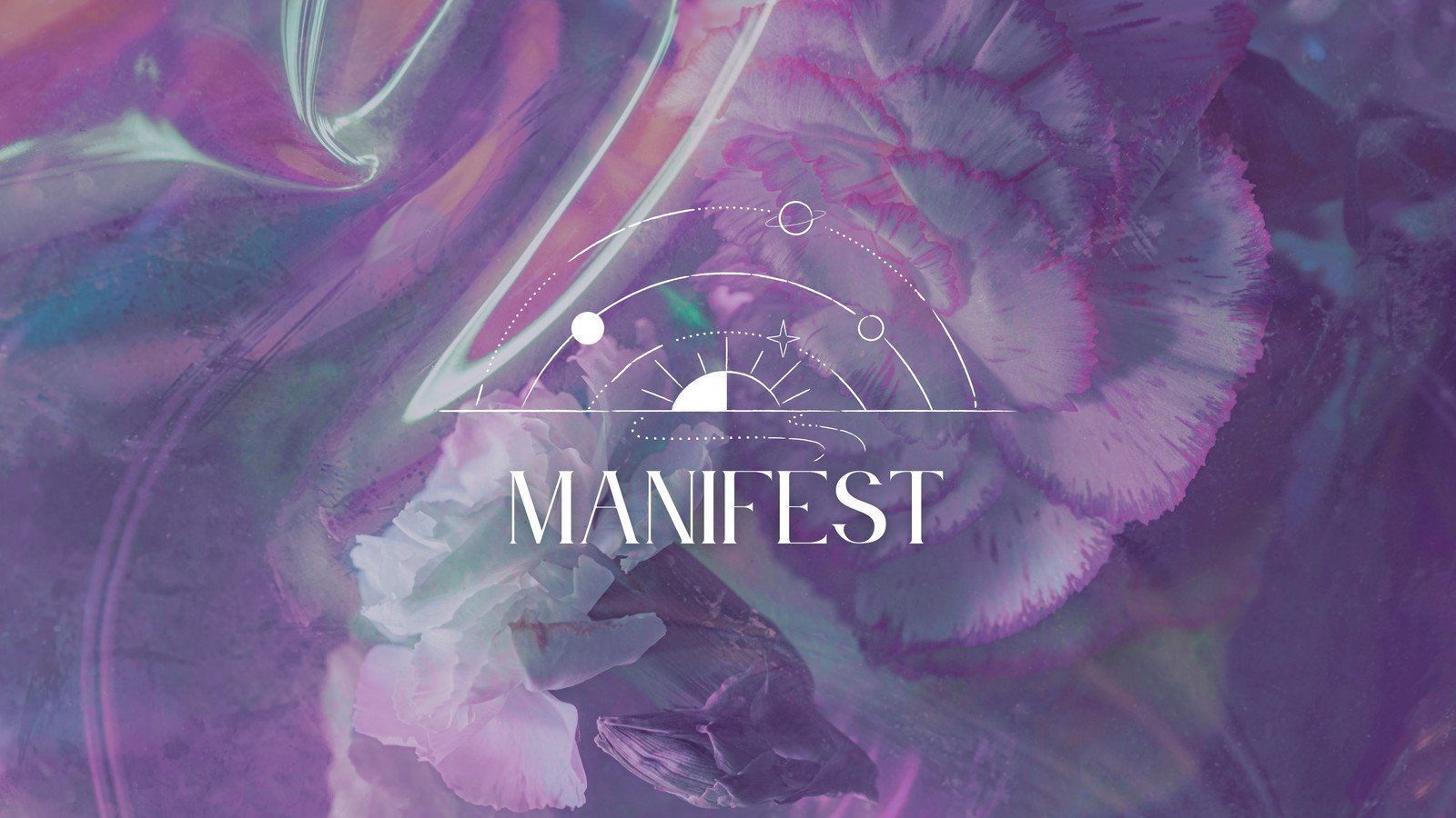 Manifest logo with a purple and pink background - Mermaid, violet, design, purple