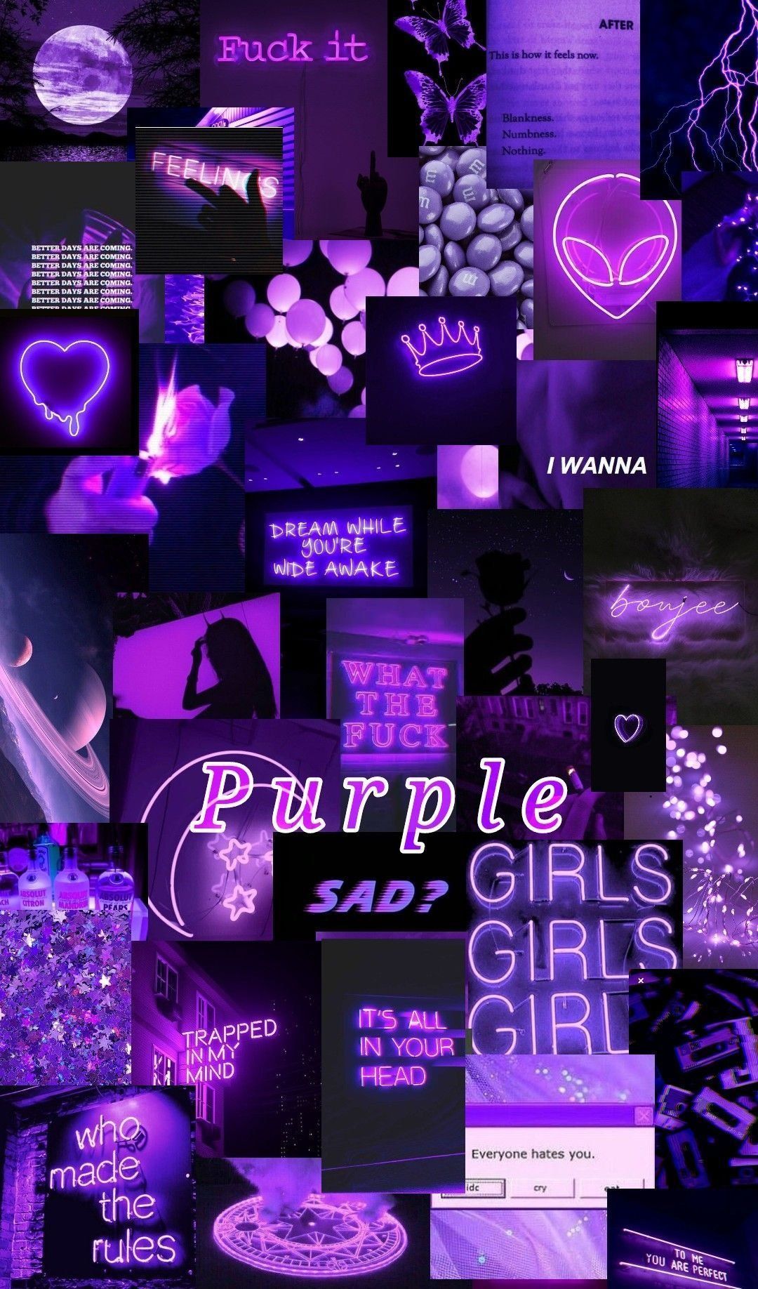 Aesthetic Purple iPhone Wallpaper with high-resolution 1080x1920 pixel. You can use this wallpaper for your iPhone 5, 6, 7, 8, X, XS, XR backgrounds, Mobile Screensaver, or iPad Lock Screen - Neon purple, violet, purple