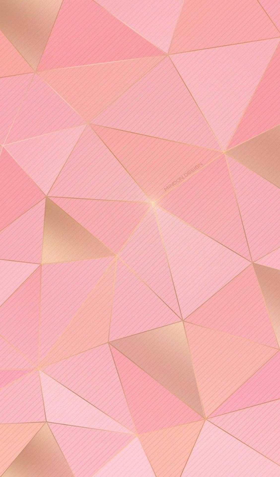 Download Rose Gold Aesthetic Geometric Design Wallpaper