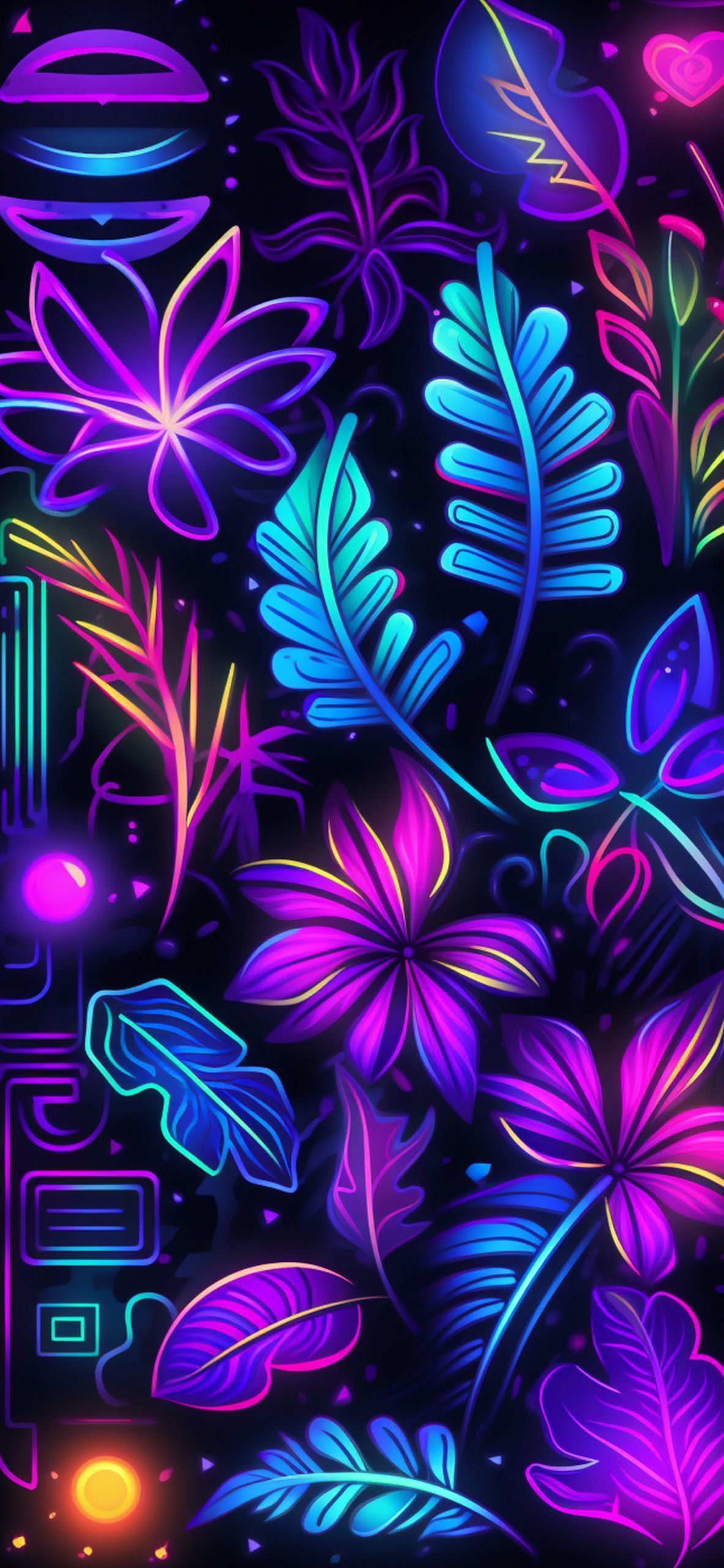 Colorful Neon Wallpaper Aesthetic Wallpaper for iPhone