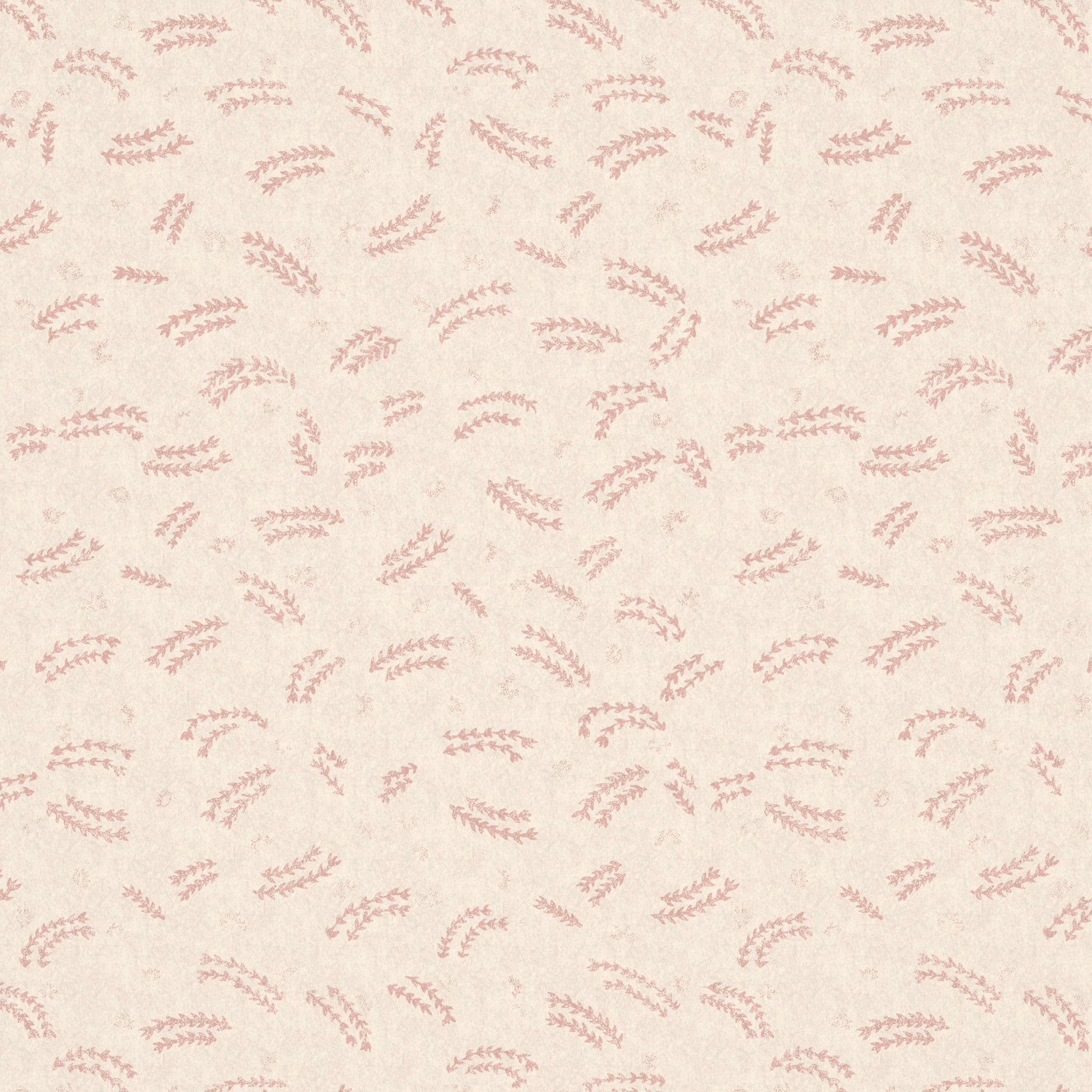 Pasha Sprig Pink Wallpaper Sample · Penny Morrison