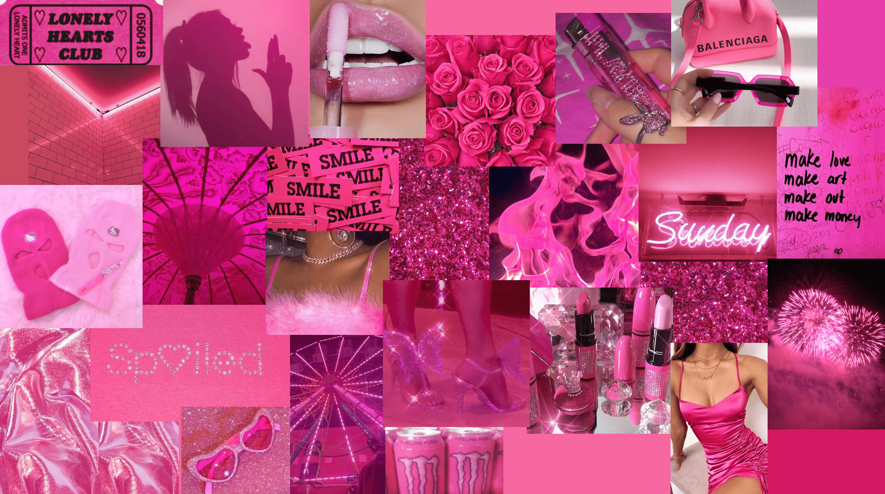 Hot Pink Aesthetic. Love pink wallpaper, iPhone wallpaper girly, Laptop wallpaper