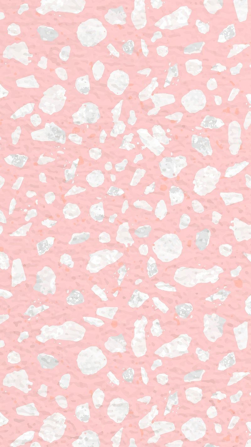 IPhone wallpaper with a pink terrazzo background - Pink, terrazzo