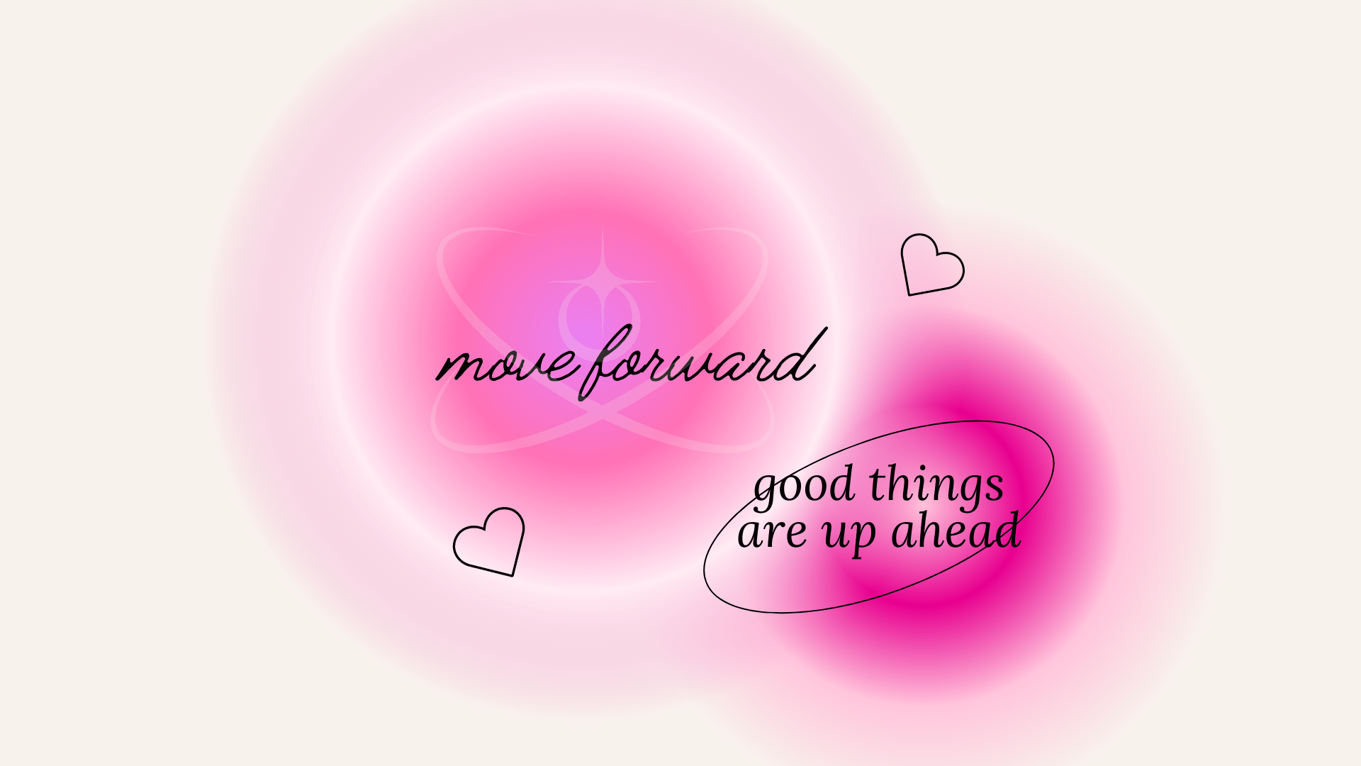 Move forward, good things are up ahead - Chromebook, pink, motivational