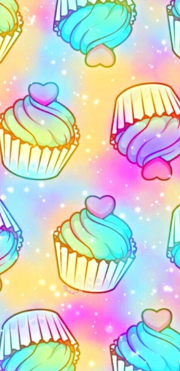 Summer Cupcake Wallpaper