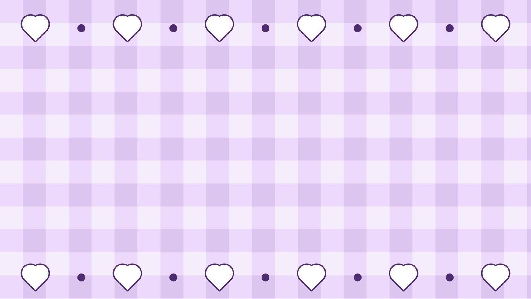 aesthetic purple with heart gingham, checkers, plaid, checkerboard wallpaper illustration, perfect for wallpaper, backdrop, postcard, background, banner
