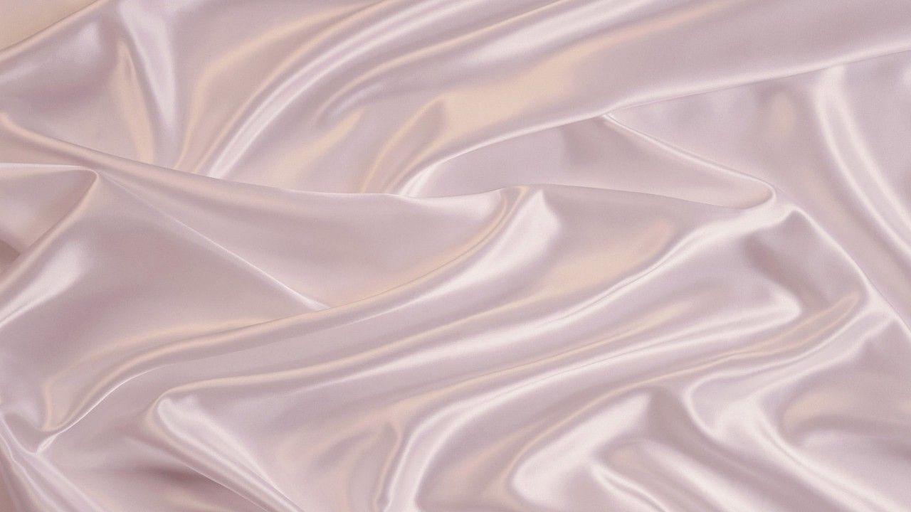 White Silk Texture Satin Fabric Wavy HD Silk Wallpaper