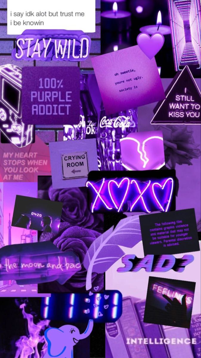 Neon and Deep Purple Aesthetic. Purple aesthetic, Purple wallpaper, Purple wallpaper iphone
