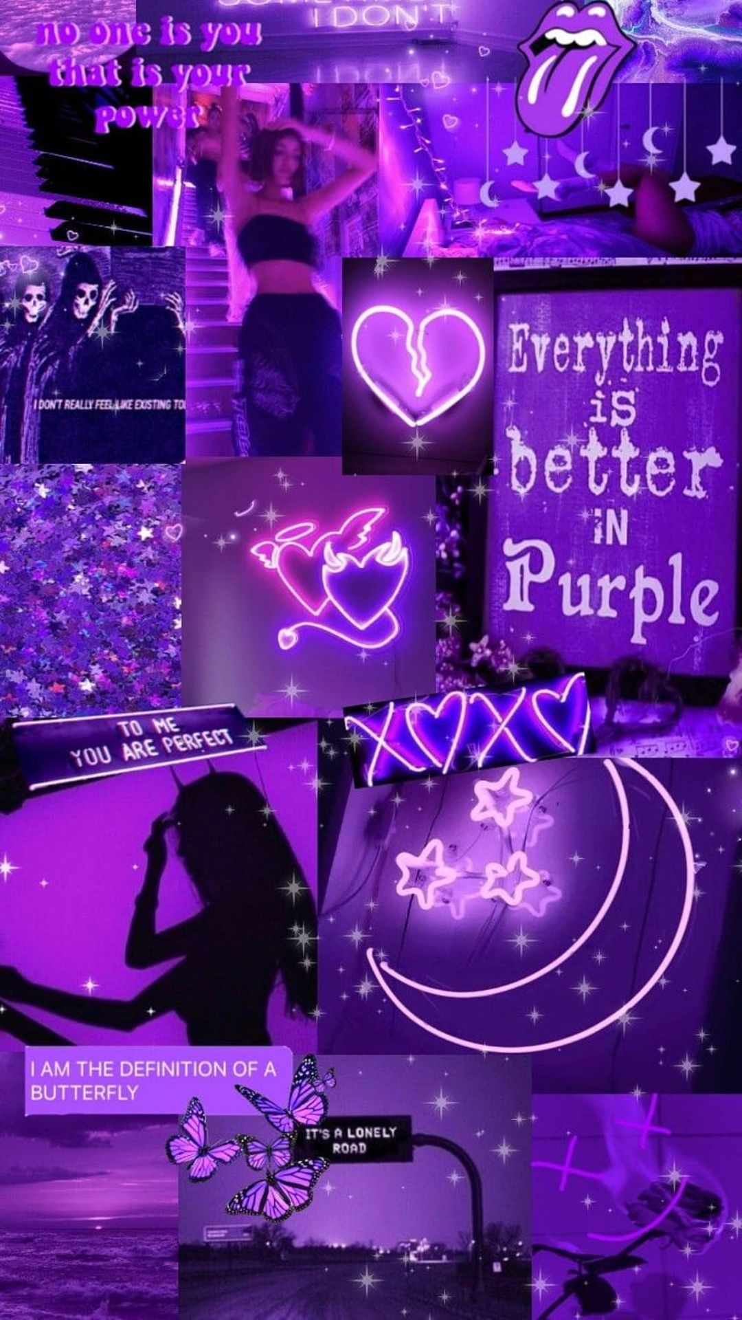 Neon Purple Aesthetic Wallpaper Neon Purple Aesthetic Wallpaper [ HQ ]