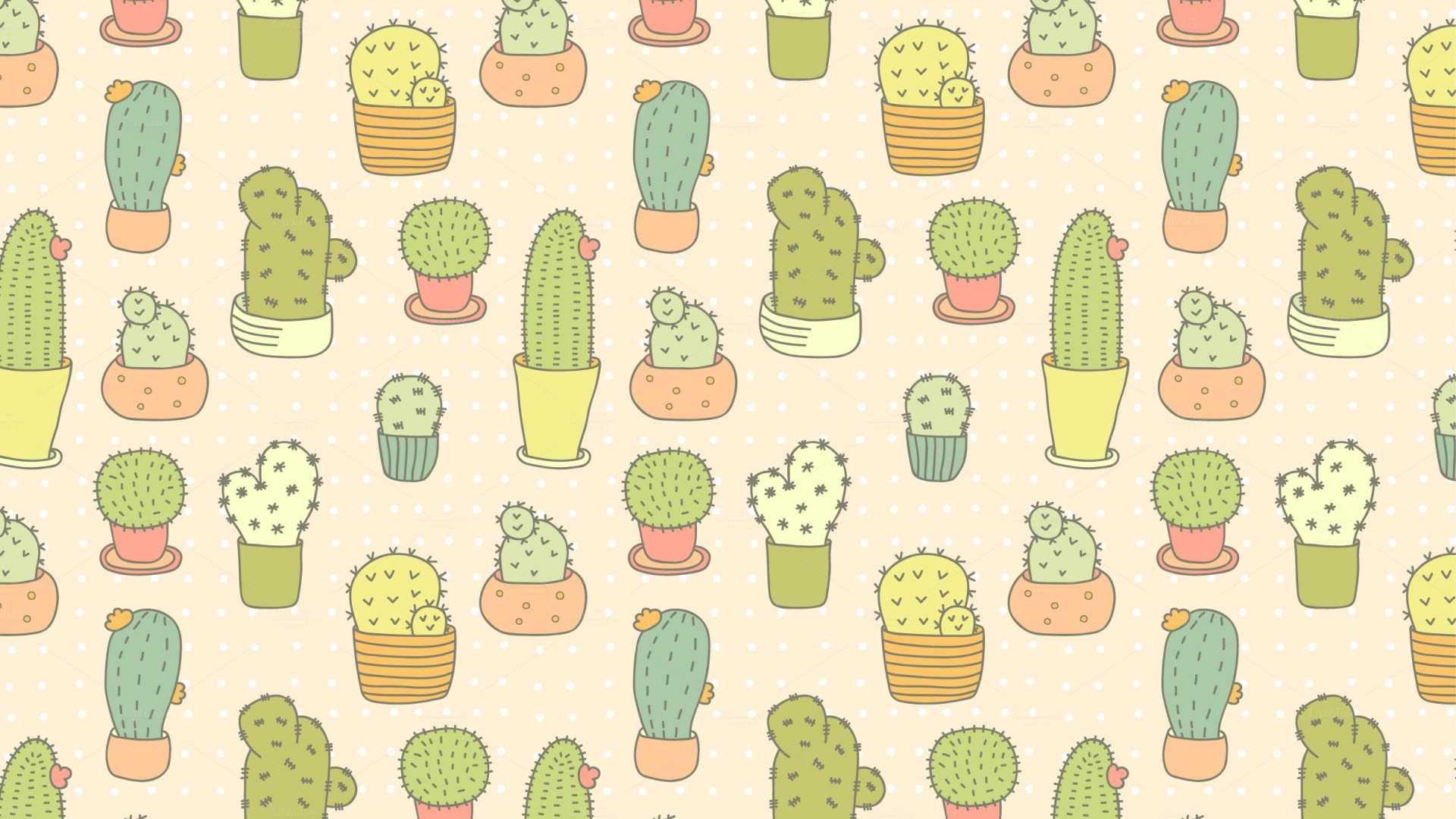Cute Cactus Wallpaper Free HD Wallpaper