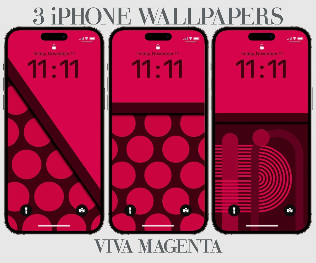 Viva Magenta iPhone Wallpaper Aesthetic Phone Background