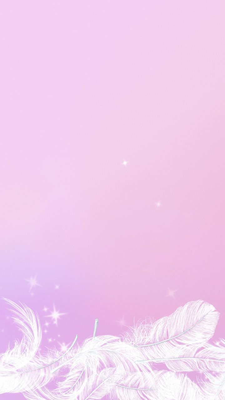 Free: Pink mobile wallpaper, aesthetic feathers