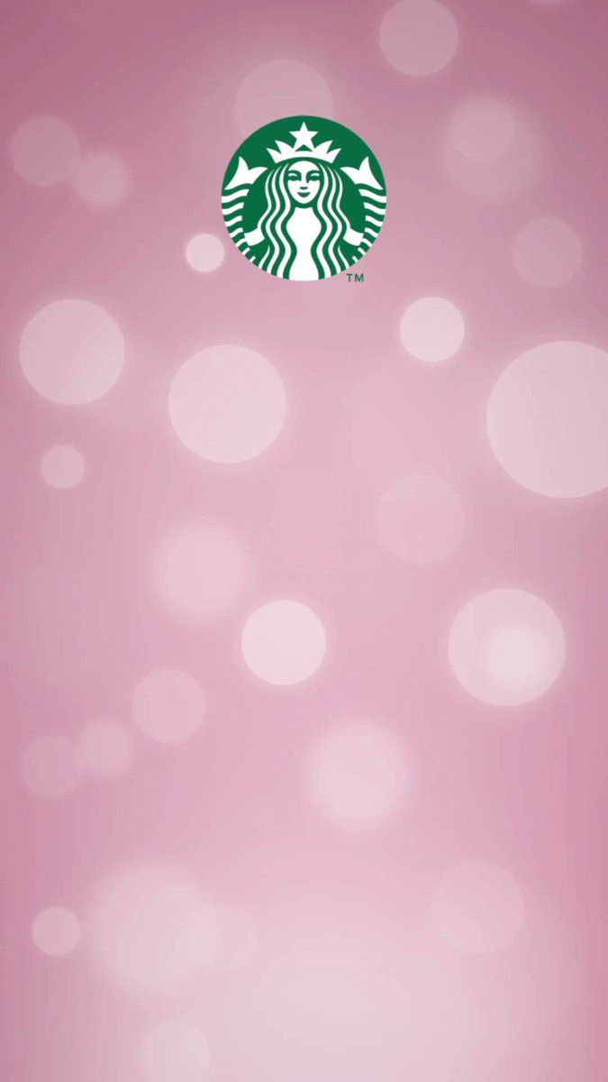 A Starbucks wallpaper for your phone - Starbucks, pink, bubbles