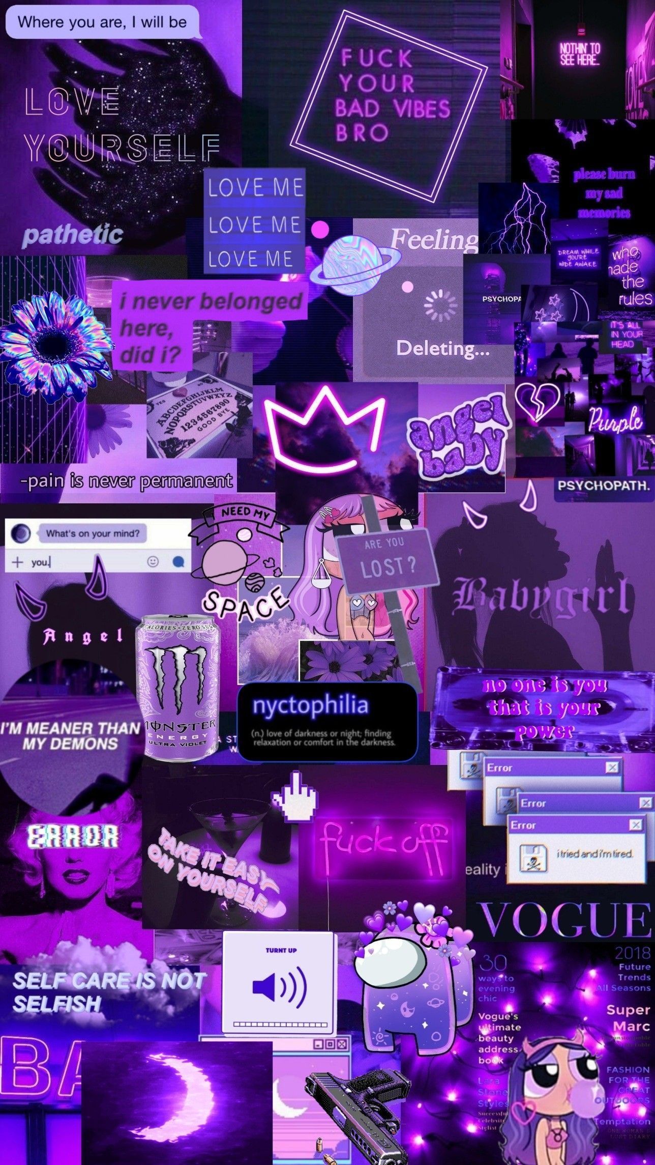 Purple Aesthetic. Black and purple wallpaper, Purple wallpaper iphone, Purple aesthetic background