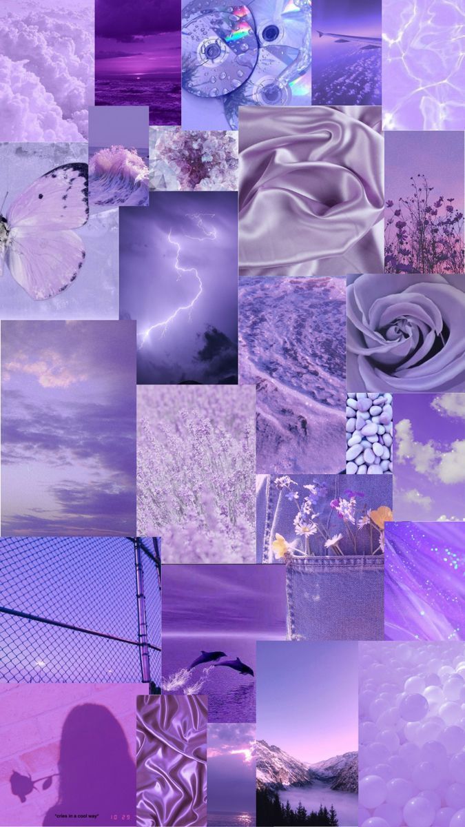 purple collage. Purple aesthetic background, iPhone background purple, Light purple wallpaper